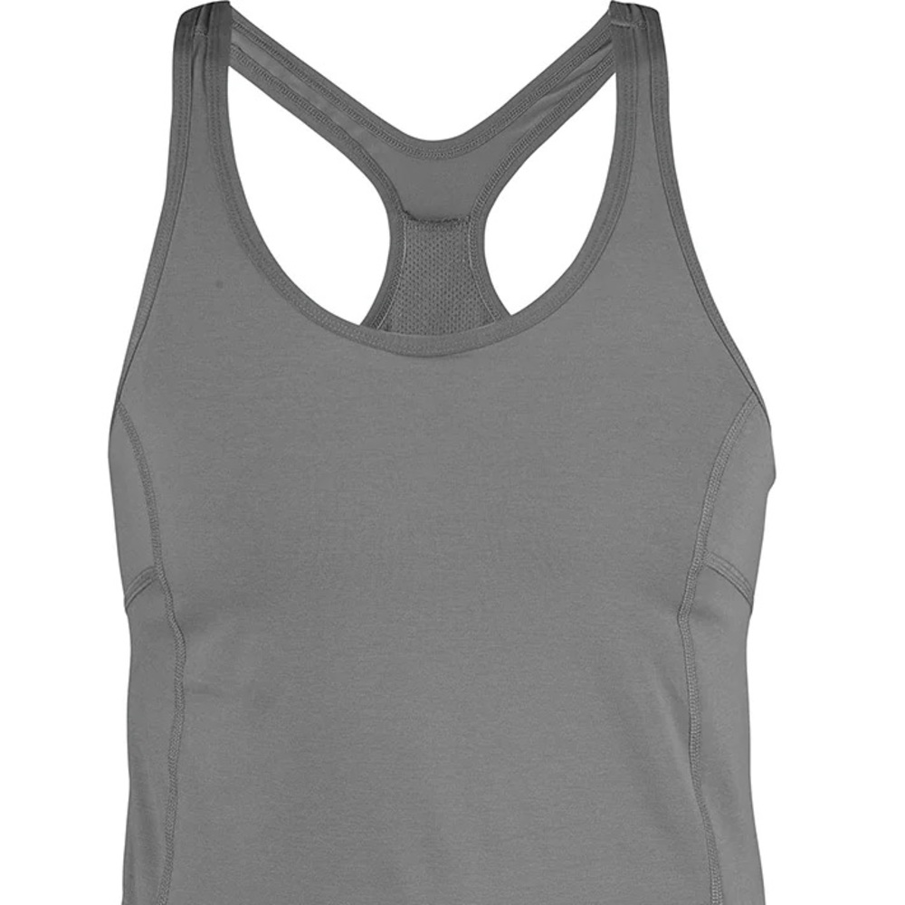 Fjällräven High Coast Strap Dress, Medium racerback with built-in bra grey